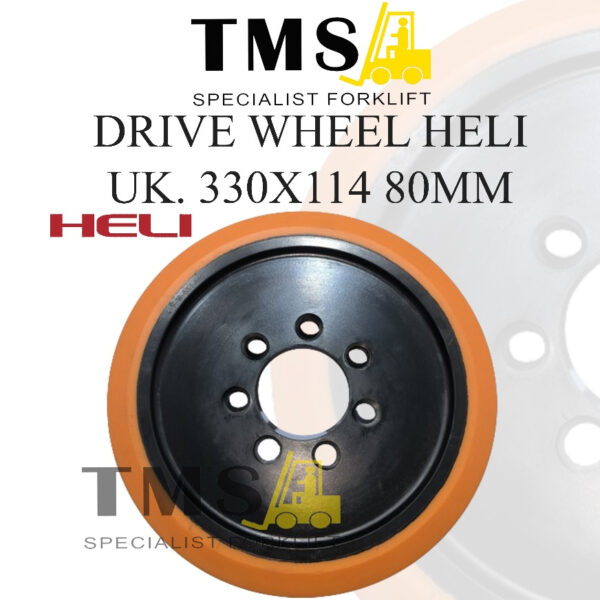 Roda Drive Wheel HELI CQD15 Reachtruck Forklift 330x114 -80mm