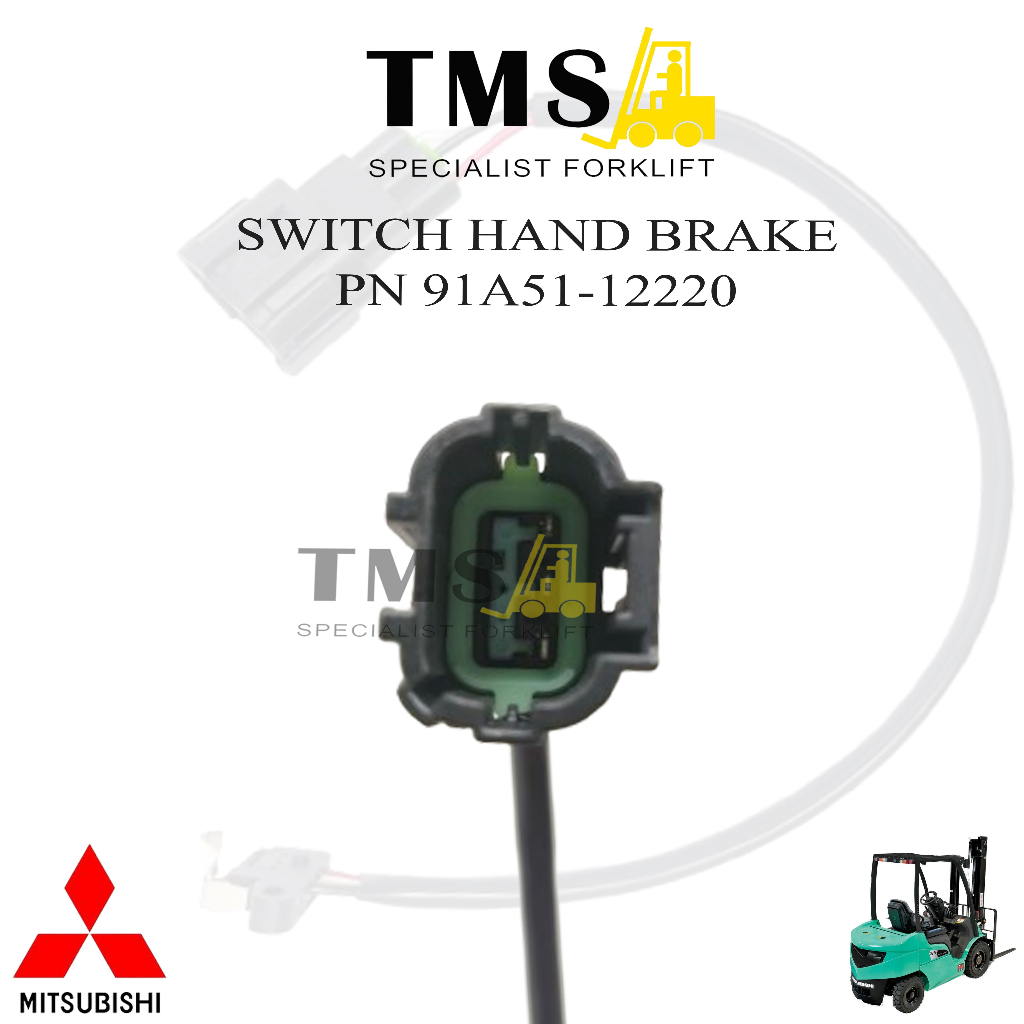 Switch Hand Brake 91A51-12220 Forklift Truck Mitsubishi Forklift FD20 - FD30 - Gambar 5