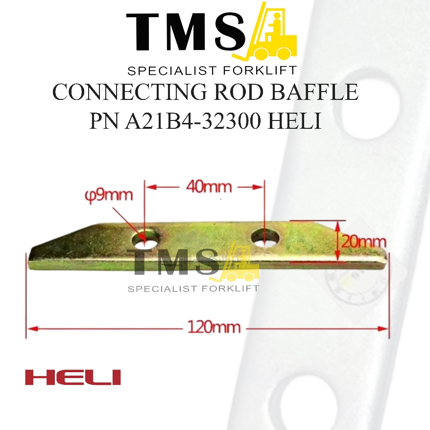 Connecting Rod Baffle A21B4-32300 Heli Forklift 2-3.5T - Gambar 6