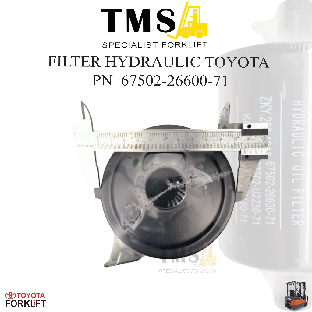 Filter Hydraulic 67502-26600-71 Toyota Forklift Filter Return TOYOTA 2Z 8FD30 - Gambar 5