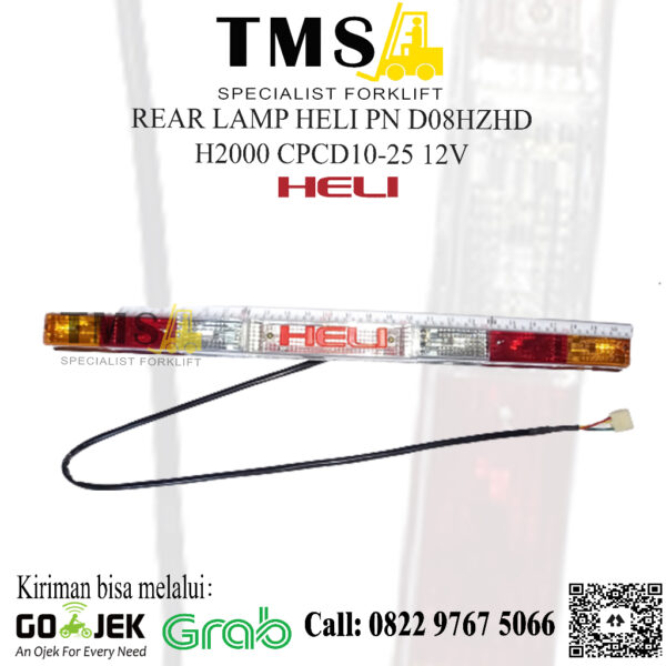 Lampu Belakang D08HZHD H2000 CPCD10-25 12V Rear Lamp HELI Forklift