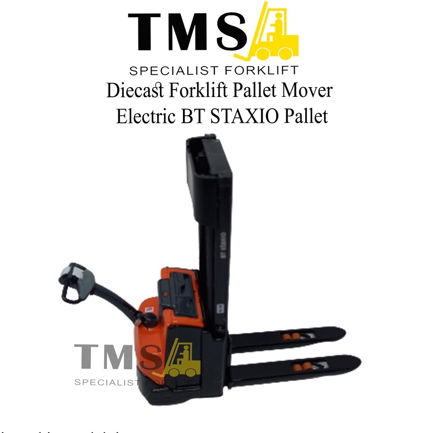 Diecast Toys Dumy 1/24 Forklift Pallet Mover Electric BT STAXIO Pallet - Gambar 2