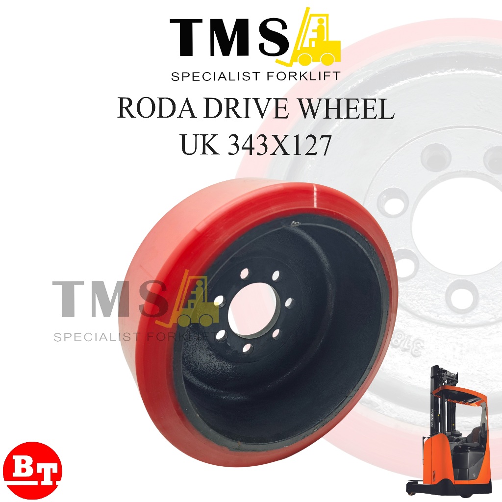 Roda Drive 343x127 Wheel BT Toyota Reach Truck Electric Stacker - Gambar 3