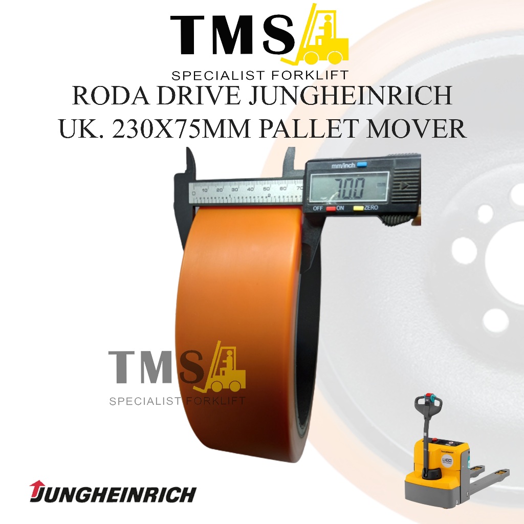Roda Drive Wheel Jungheinrich 230x75 mm Pallet Mover Stacker Forklift - Gambar 3