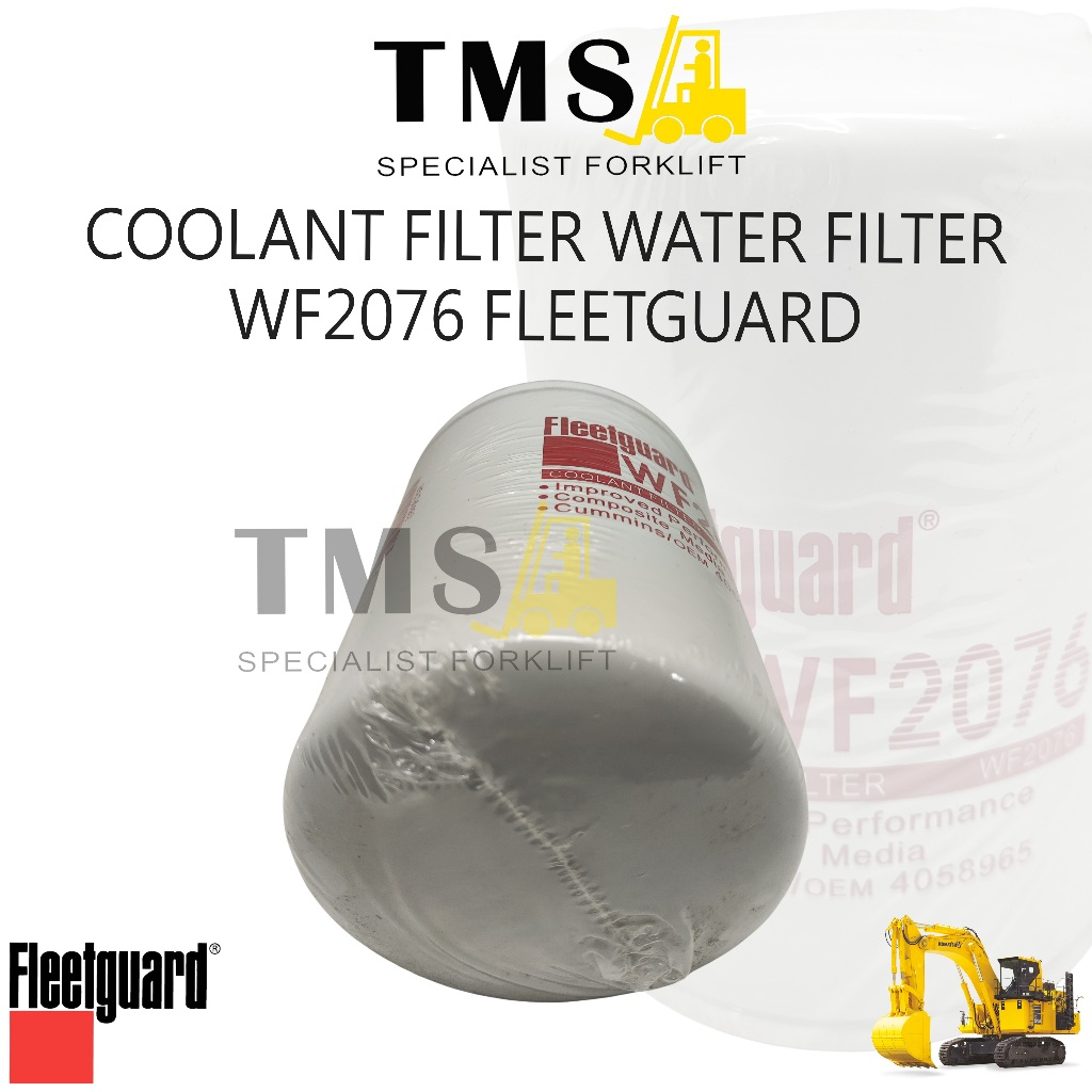 Coolant Filter Fleetguard WF2076 Water Filter Radiator Excavator Komatsu Hitachi Cummins KTA19 KTA38 QSK19 - Gambar 2