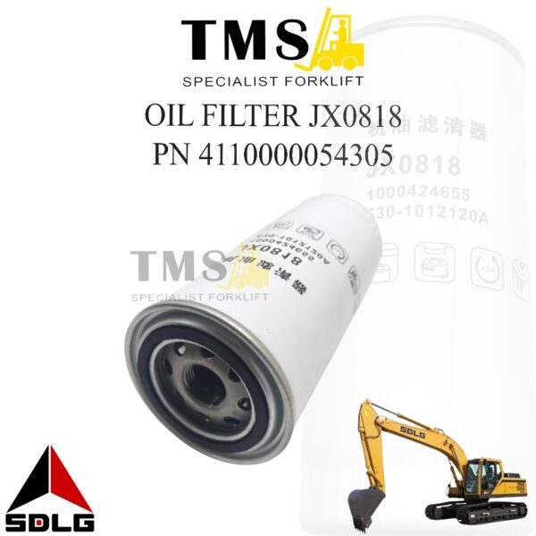 Oil Filter  JX0818 SDLG Part Number 4110000054305 Excavator