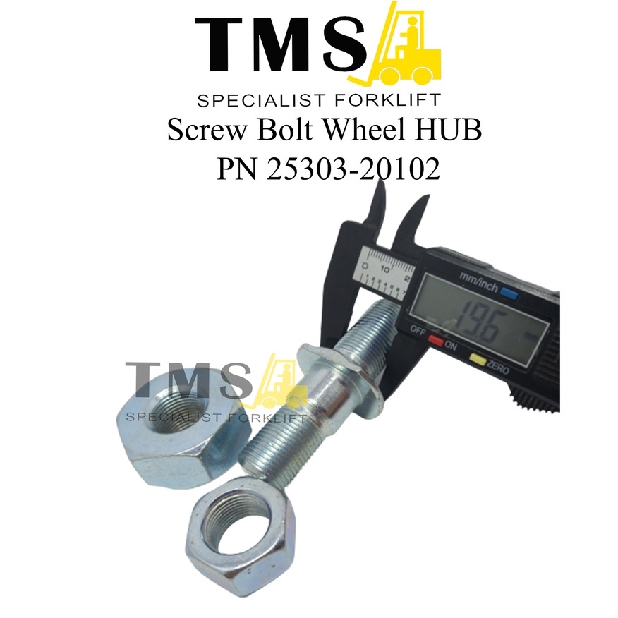 Screw Bolt Wheel HUB 25303-20102 (HL3T) for Heli Longking 3T Baut MUR - Gambar 4