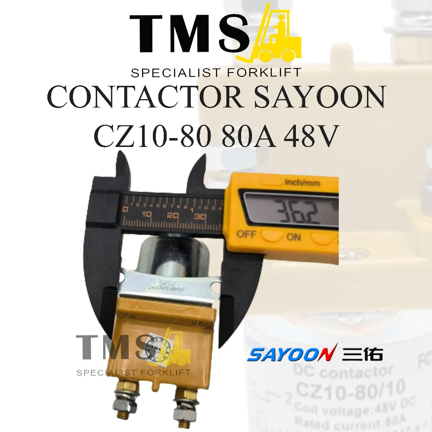 Contactor Sayoon CZ10-80 80A CZ10 48V 1NO Normally Kontaktor Forklift - Gambar 5