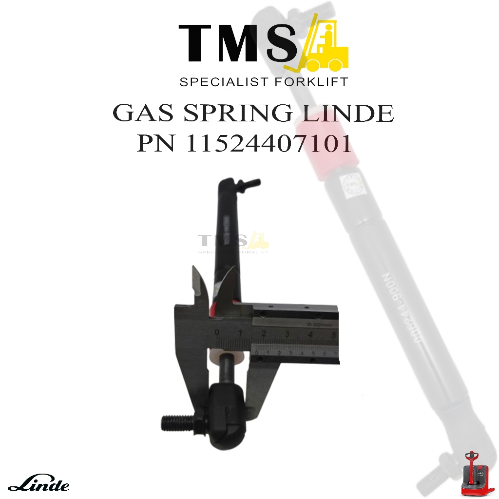 Gas Spring LINDE 11524407101 Forklift Pallet Truck Palet Mover T16 T18 T20 - Gambar 3