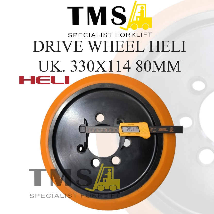 Roda Drive Wheel HELI CQD15 Reachtruck Forklift 330x114 -80mm - Gambar 4
