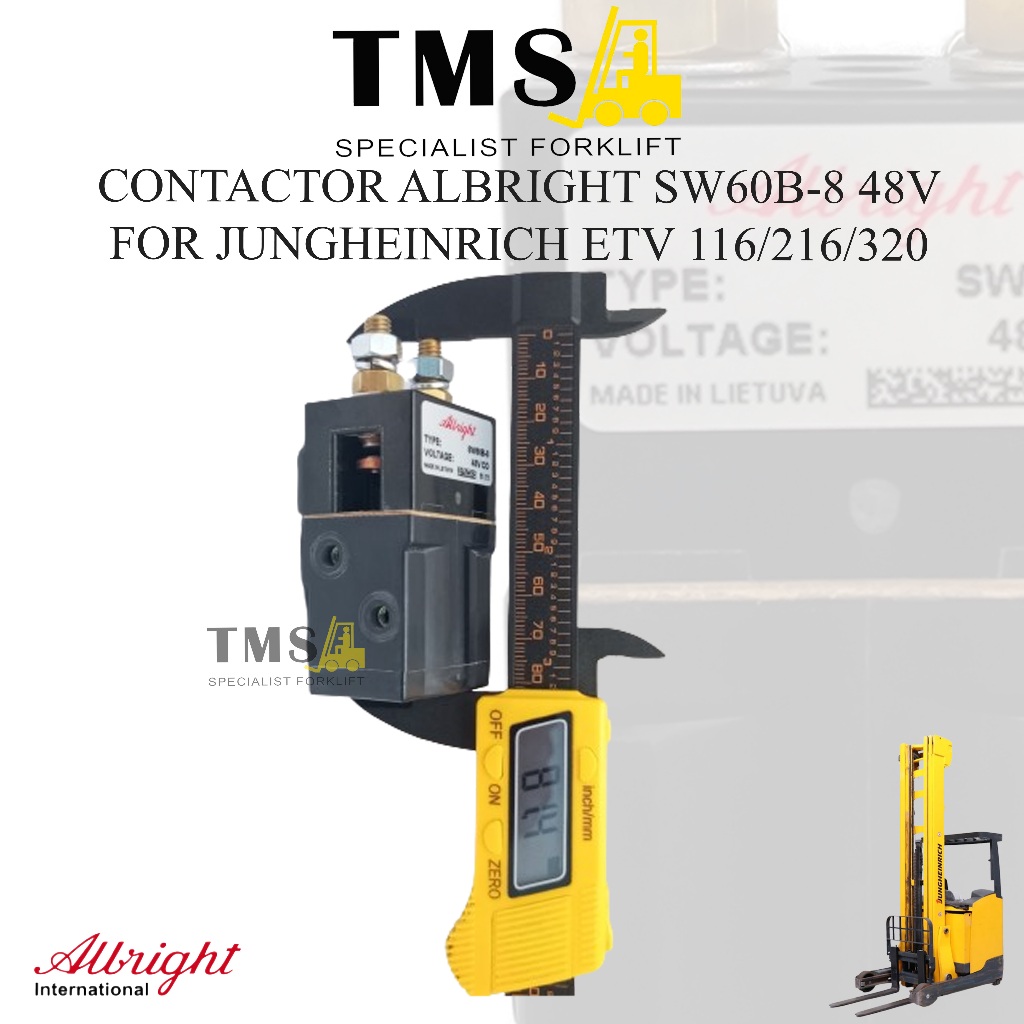 Albright Contactor For Forklift SW60B-8 Jungheinrich ETV 116-216-320 48V - Gambar 4
