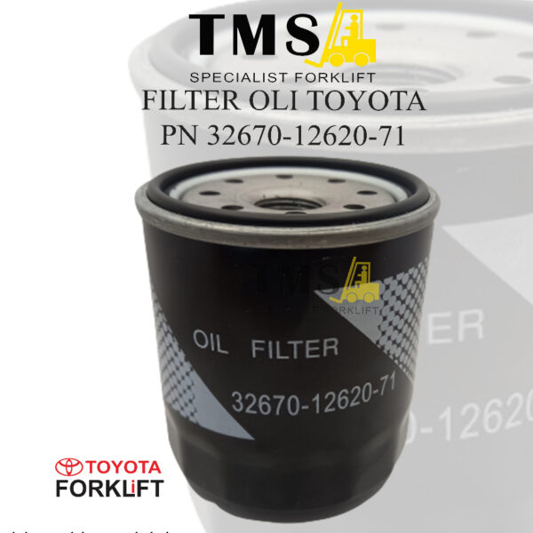 Filter Oli Forklift Toyota 32670-12620-71 8FD10 - 8FD30 1-3 Ton