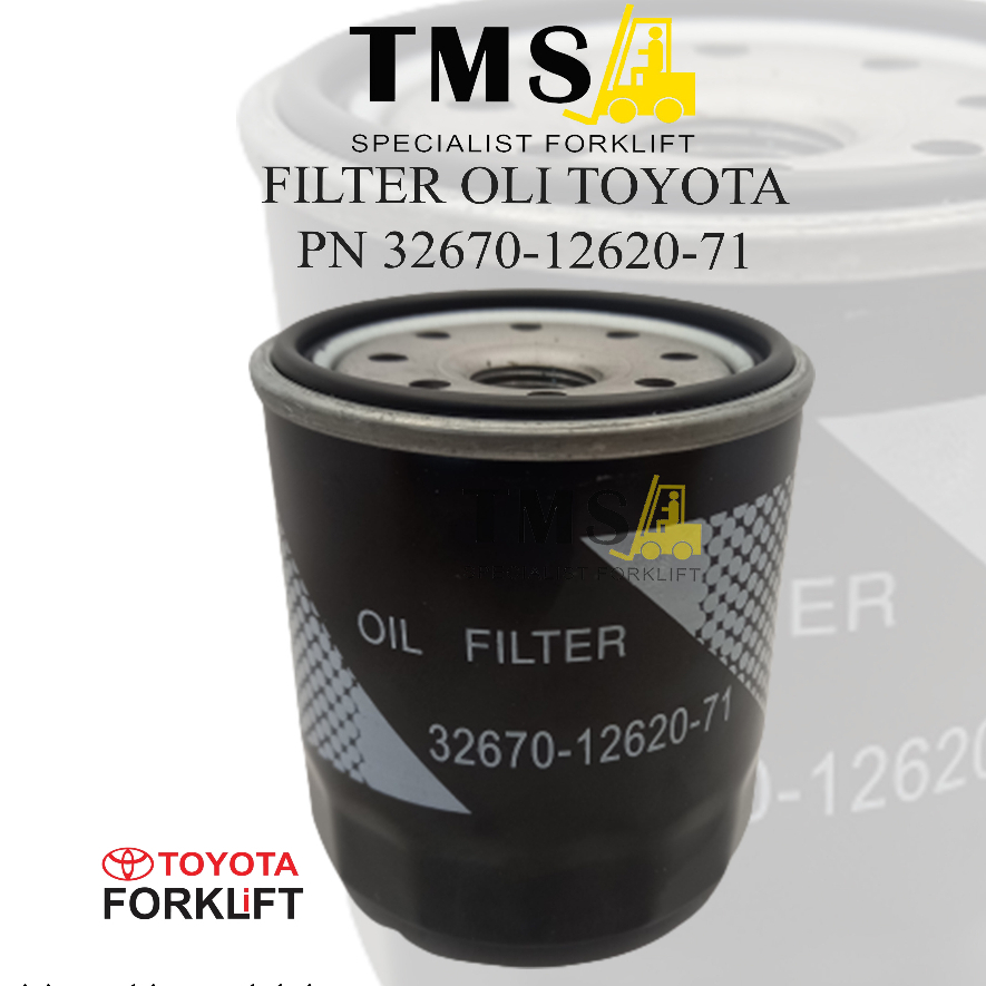 Filter Oli Forklift Toyota 32670-12620-71 8FD10 - 8FD30 1-3 Ton