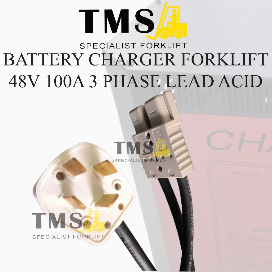 Charger Forklift Reachtruck 3 Phase 48V 100A Lead Acid Battery Charger - Gambar 5