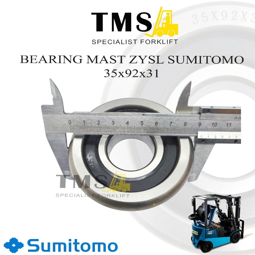 Sumitomo Forklift Bearing mast 35x92x31 Mast Roller Bantalan Bearing - Gambar 6