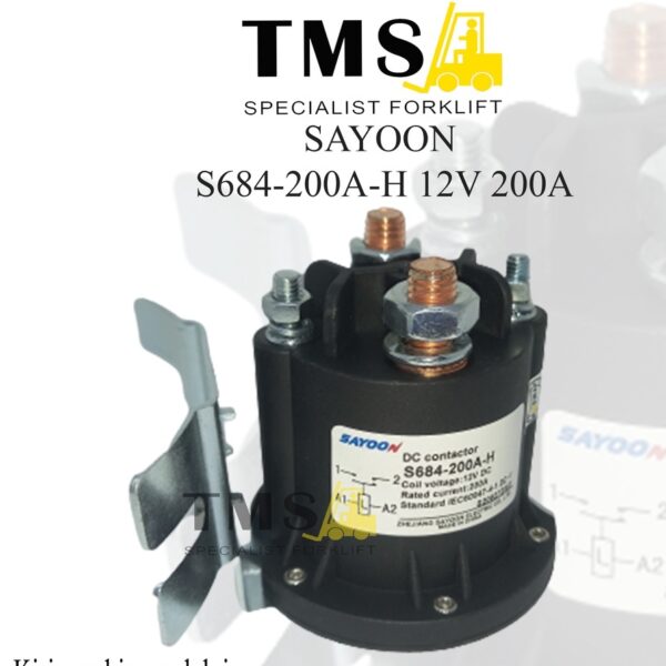 Sayoon Contactor S684-200A-H 12V 200A S684 Kontaktor Forklift