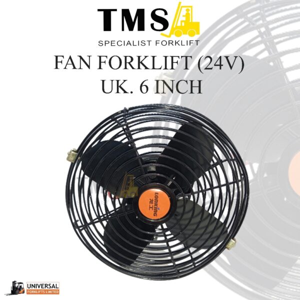 Fan Forklift Electric 6 Inch 24V DC Kipas Angin VDC Model Bulat