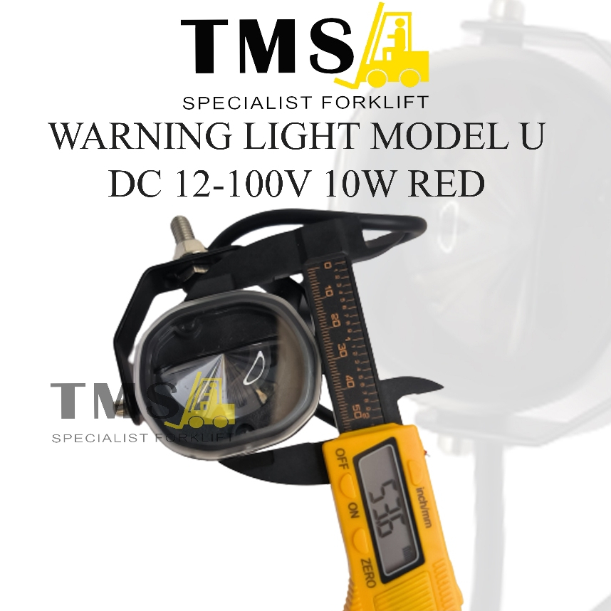 Warning Light Model U DC12-100V 10W Red Lampu Safety Merah - Gambar 5