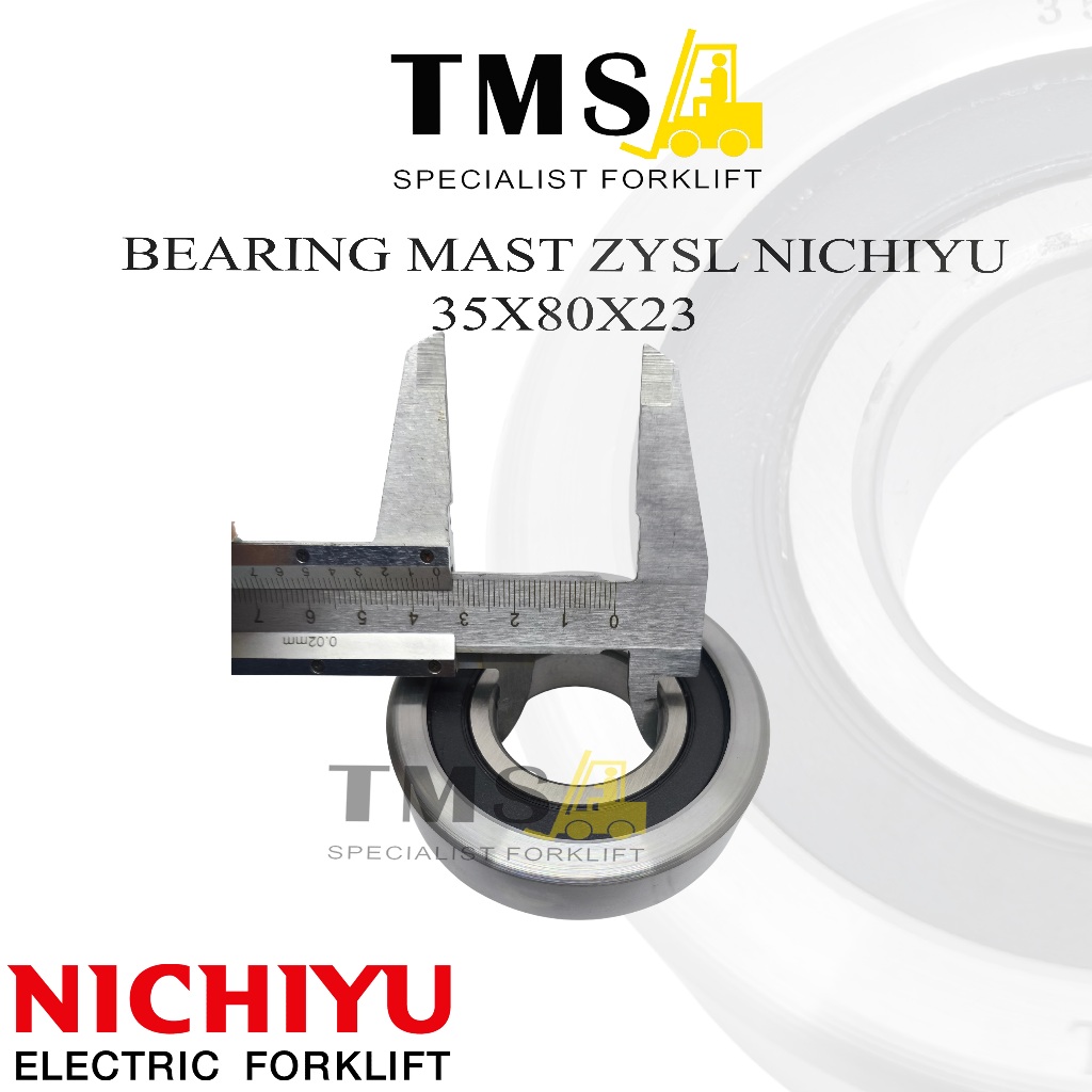 Forklift Mast Bearing 35x80x23 Nichiyu Roller Bearing Mast Roller - Gambar 2