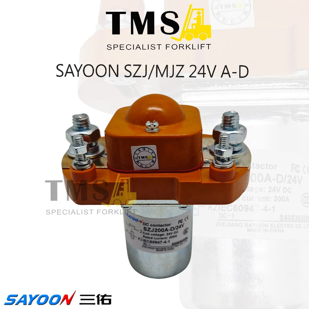 Sayoon Contactor SJZ MZJ 200A 24V For Forklift Handlift Electric Selenoid - Gambar 2