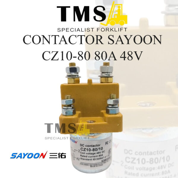 Contactor Sayoon CZ10-80 80A CZ10 48V 1NO Normally Kontaktor Forklift