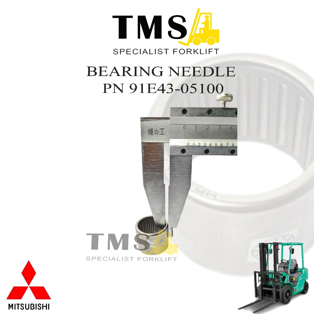 Bearing Needle 91E43-05100 Mitsubishi Forklift 91E4305100 Bearing Bambu - Gambar 4