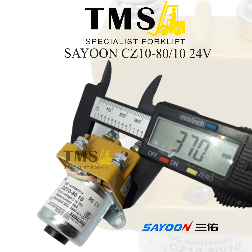 Sayoon Contactor CZ10-80 80A CZ10 24V 1NO Normally Kontaktor Forklift - Gambar 4