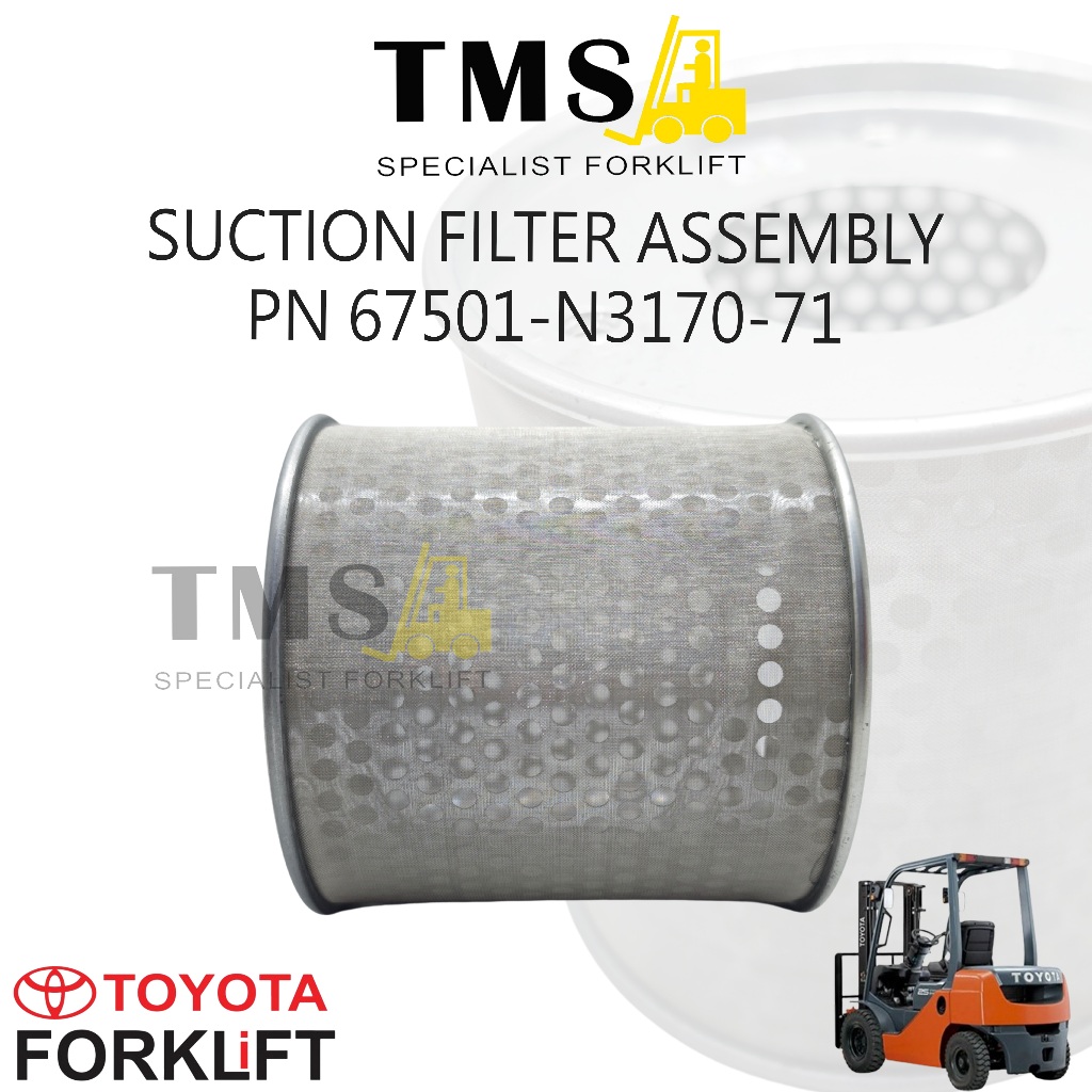 Part Number 67501-N3170-71 Suction Filter Assembly Forklift Toyota | Filter Hisap Hydraulic Toyota 7FD 7FG - Gambar 3