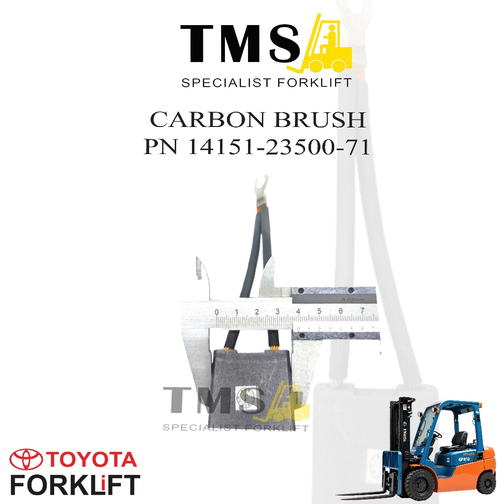 Carbon Brush Toyota 6FB10-25 PN 14151-23500-71 - Gambar 5