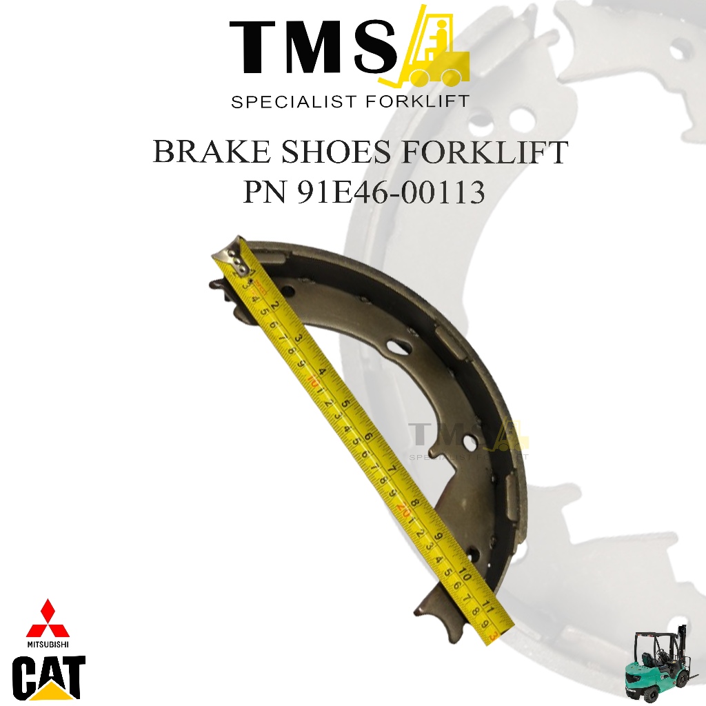 Kampas REM Forklift Mitsubishi 91E46-00113 Brake Shoe FD20 FD30 - Gambar 2