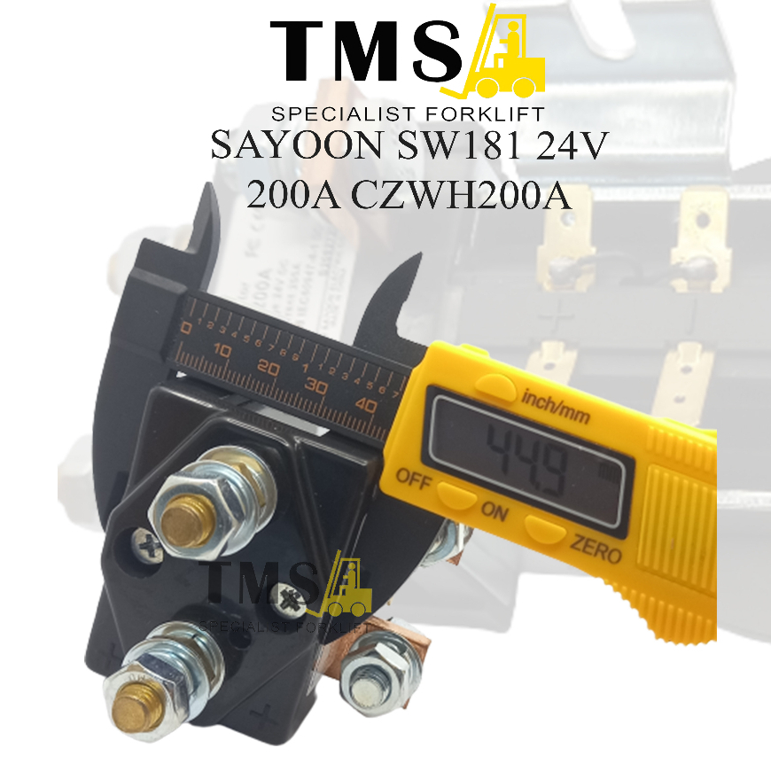 Contactor Sayoon DC SW181 24V 200Amp CZWH200A Forklift - Gambar 5