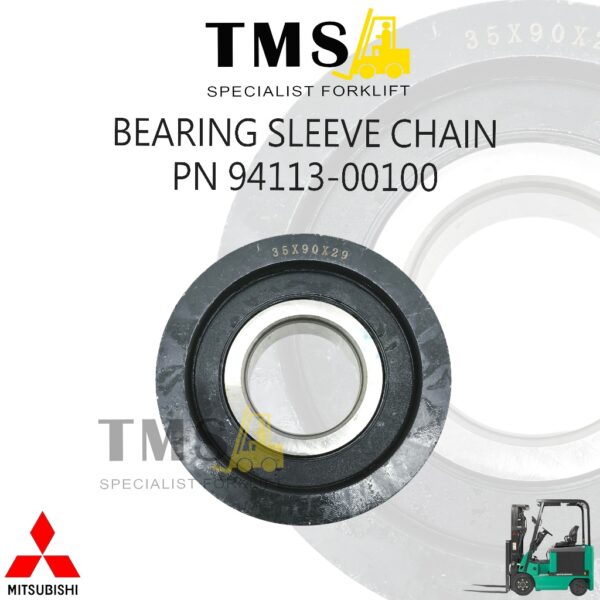 Bearing Sleeve Chain Part Number 94113-00100 Forklift Mast Chain Roller / Chain Wheel Mitsubishi