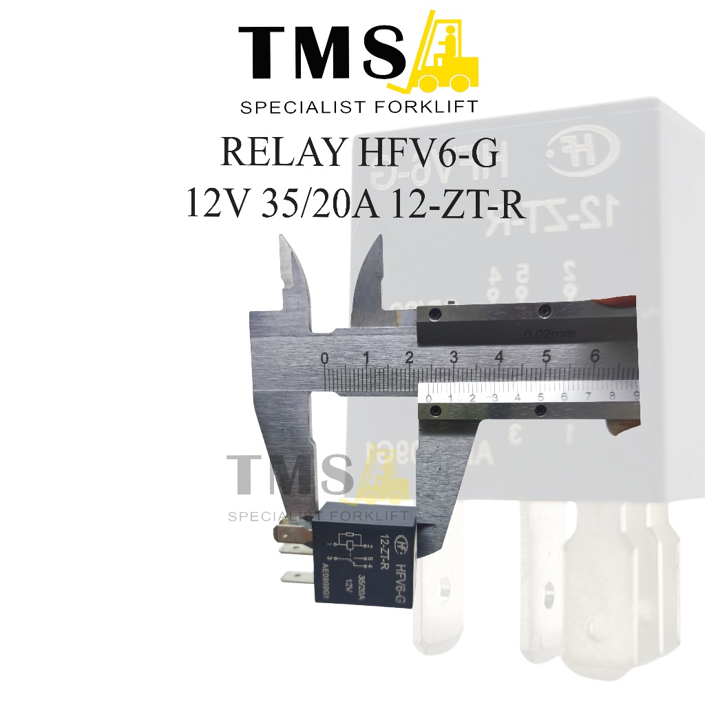 Relay HFV6-G 12V 35/20A 12-ZT-R Relay Forklift Diesel - Gambar 4