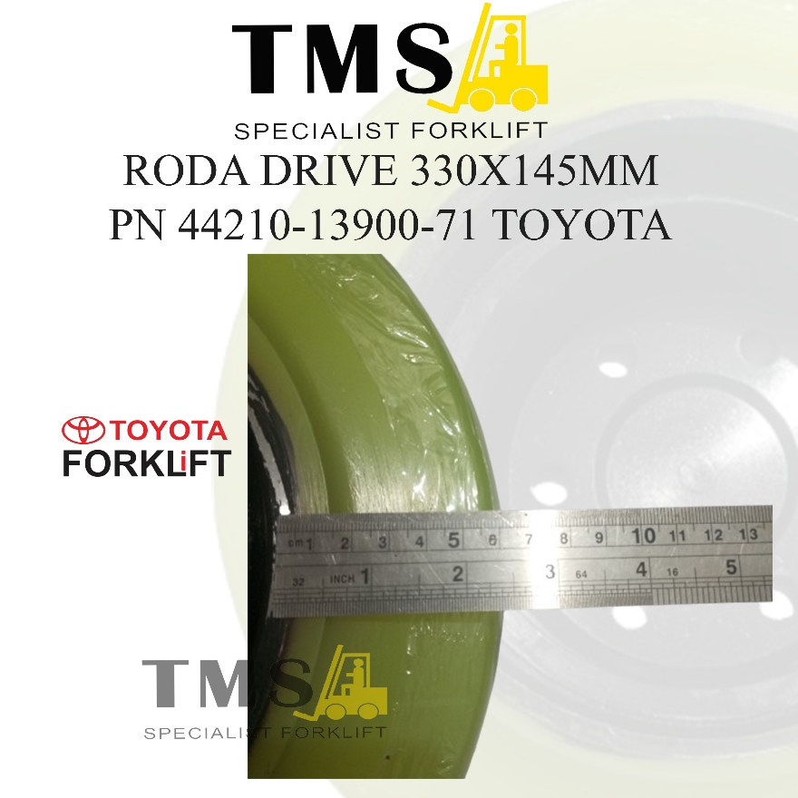 Roda Drive 330x145 Toyota 7FBR15 44210-13900-71 Reachtruck Forklift - Gambar 5