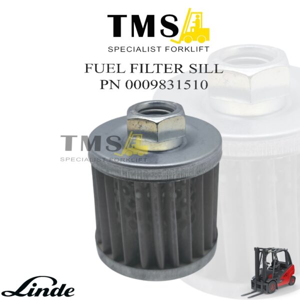 Fuel Filter 0009831510 for Linde Forklift 1218 HT30 Filter Bensin Fork Lift