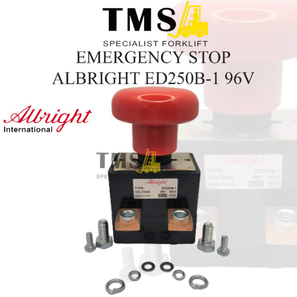 Albright Emergency Stop ED250 250A 96V Max for Stop Contactor Button