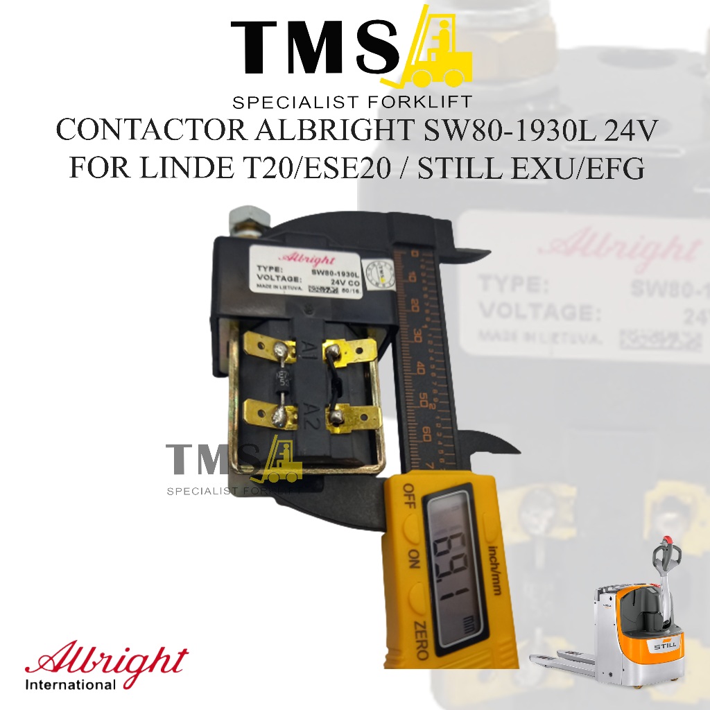 Albright Contactor SW 80-1930L / 24V For Forklift Linde T20/ESE 20 / Still EXU/EFG 24V - Gambar 3