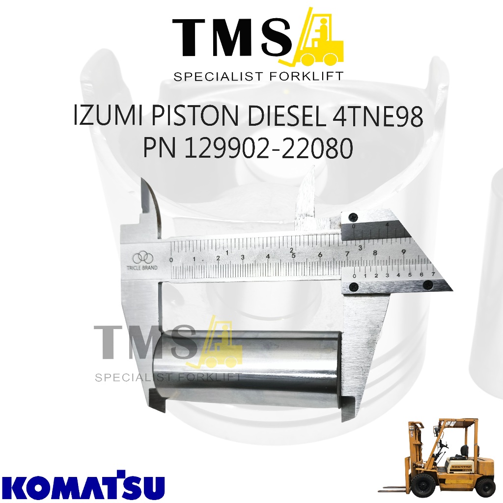 IZUMI Piston Diesel 4TNE98 Part Number 129902-22080 untuk Forklift Komatsu & Mesin Yanmar - Gambar 5