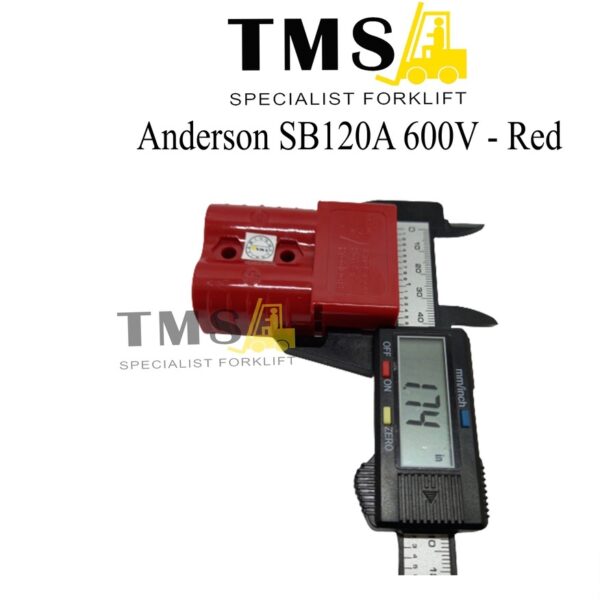 Socket Battery Anderson SB120A 600V Red For Forklift electric