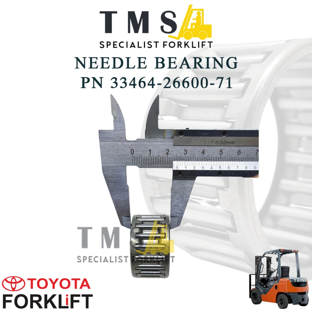 Bearing Forklift PN 33464-26600-71 Toyota Bearing Shaft Gearbox Transmisi Toyota 8FG 8FD - Gambar 5
