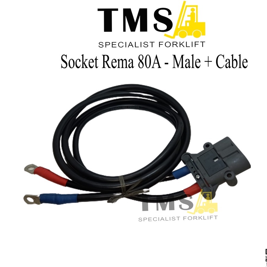 Socket Battery REMA 80A Male + Cable / Socket REMA 80A dan KABEL 35mm - Gambar 4