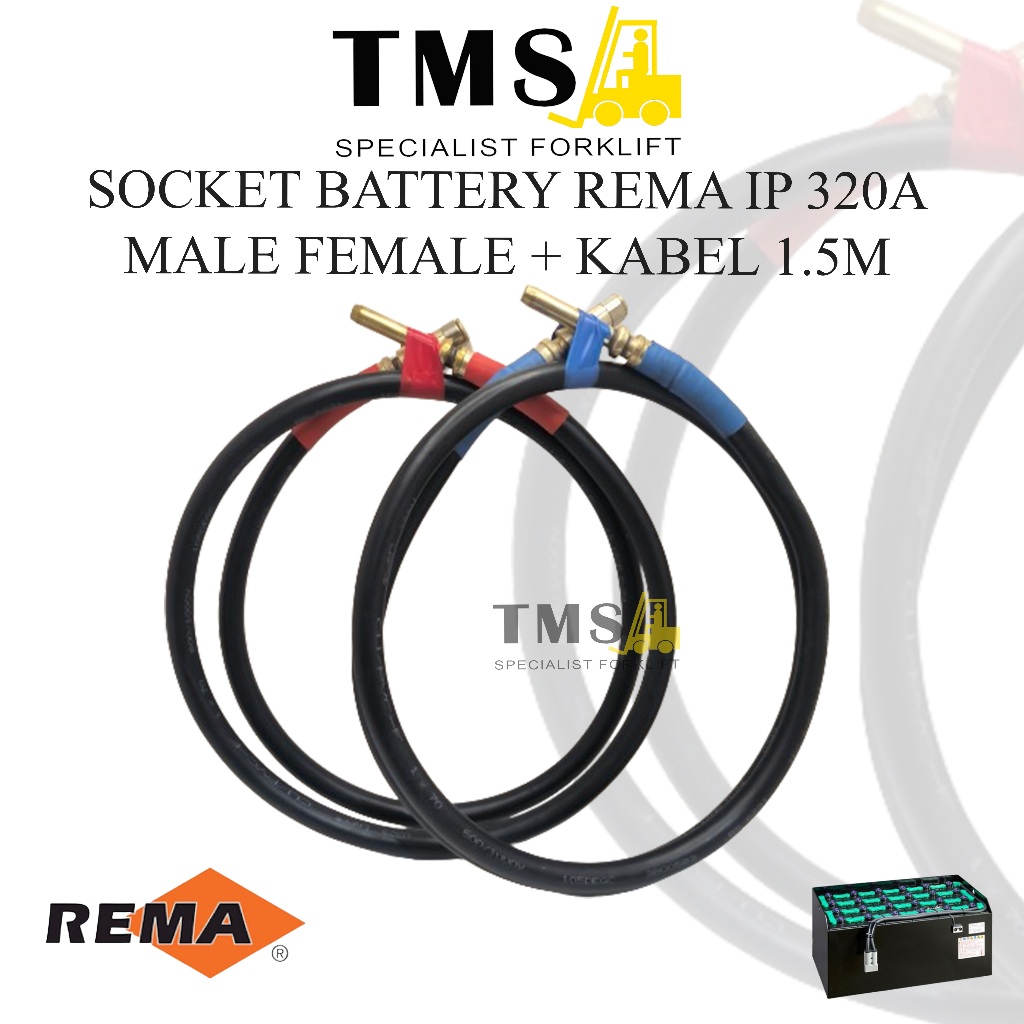 Socket Battery REMA IP 320A Male Female Extention Kabel 1.5 Meter - Gambar 2