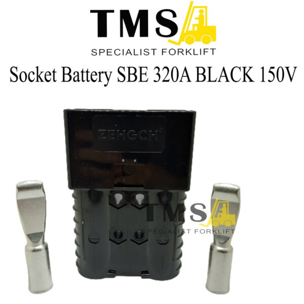 Socket Battery SBE320A Black 150V DC for Forklift
