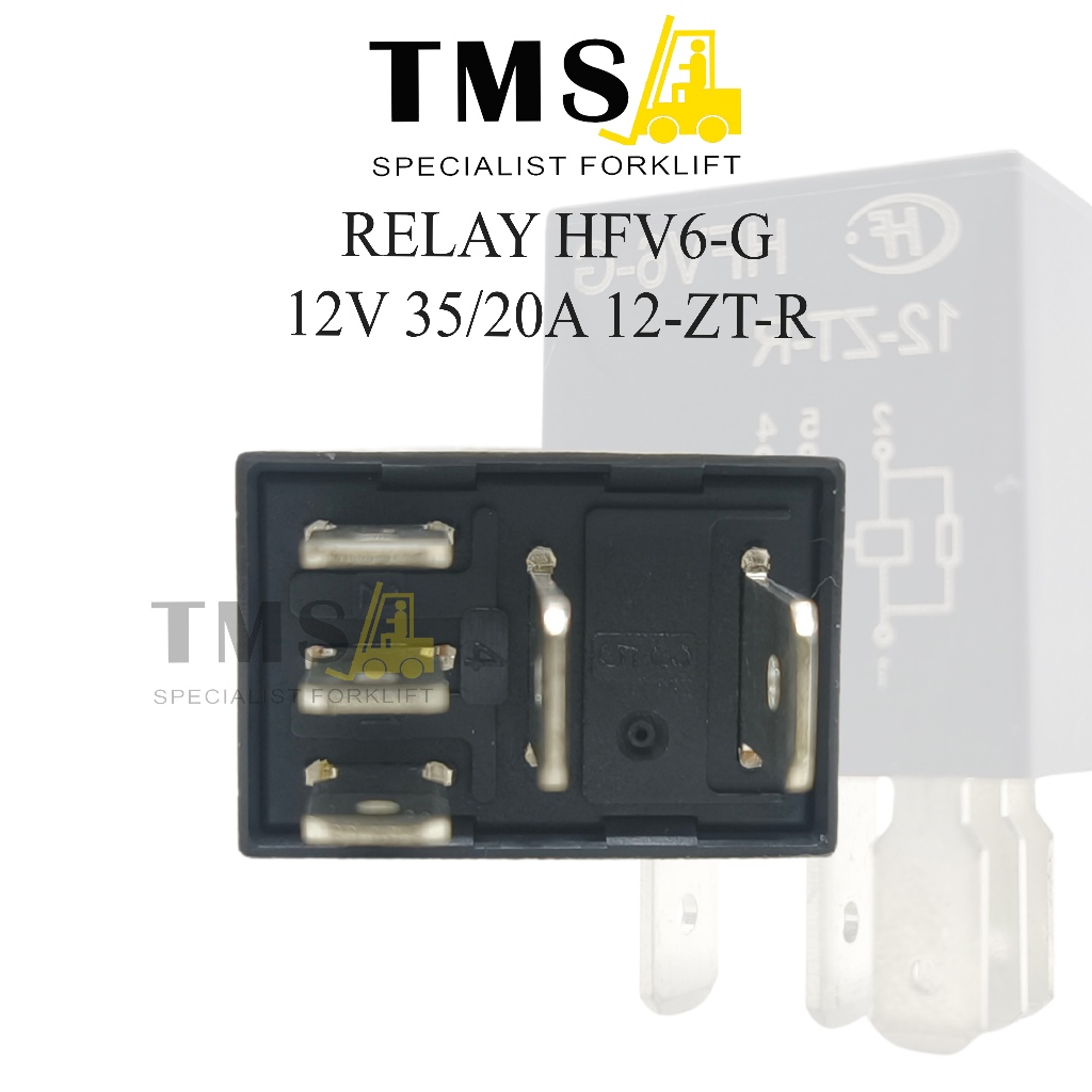 Relay HFV6-G 12V 35/20A 12-ZT-R Relay Forklift Diesel - Gambar 3