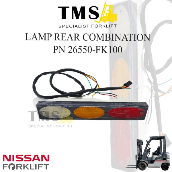 Lamp Rear Combination PN 26550-FK100 For Forklift Nissan Series L01 & L02