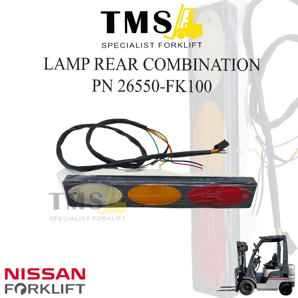 Lamp Rear Combination PN 26550-FK100 For Forklift Nissan Series L01 & L02