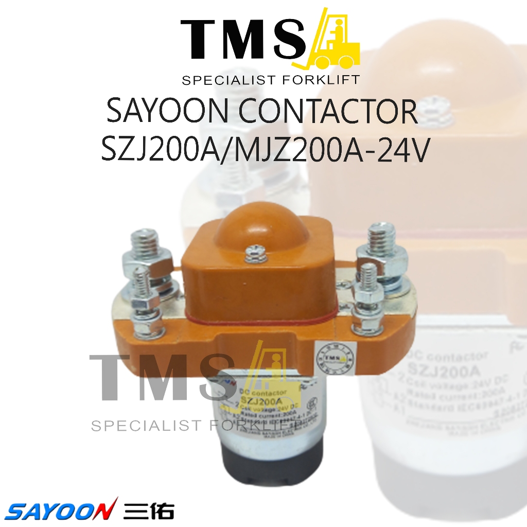 Sayoon Contactor SJZ MZJ 200A 24V For Forklift Handlift Electric Selenoid - Gambar 3