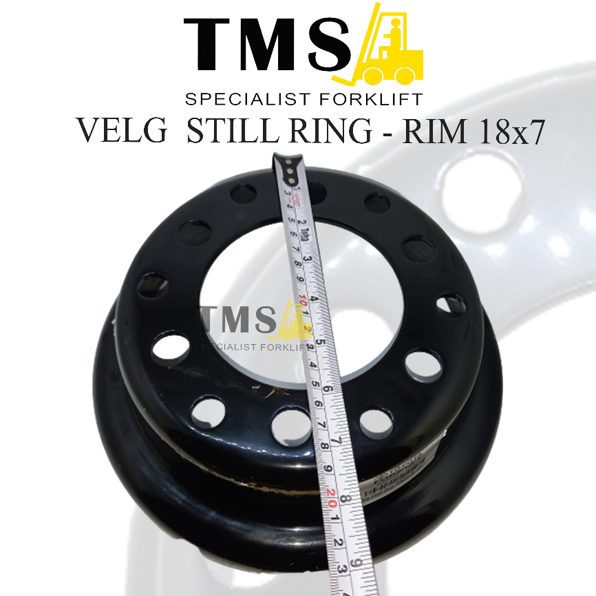 Velg Forklift Toyota Wheel RIM 18x7 7FB20-25 8FB20-25 Steel Ring - Gambar 6