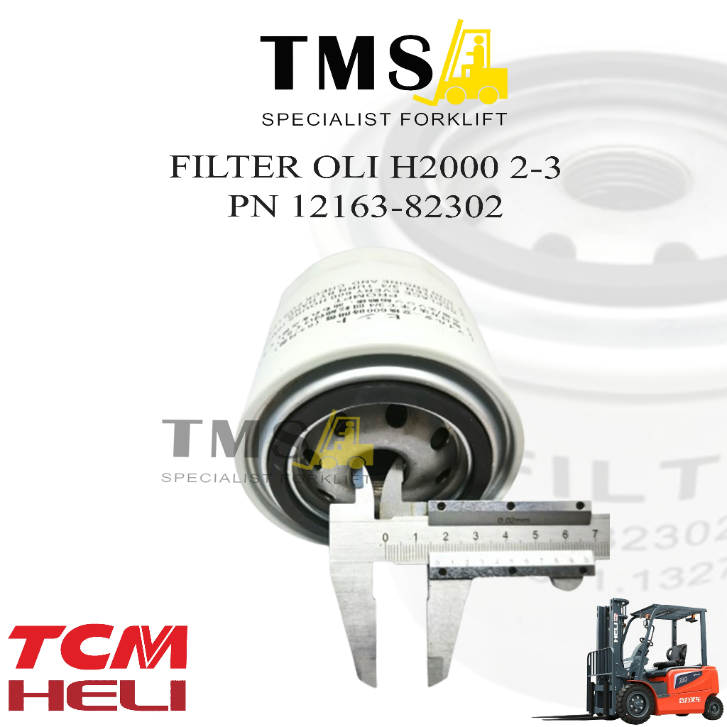 Filter Oli transmisi HELI TCM Forklift 2-3 Ton 12163-82302 transmition Oil Filter Forklift Counter balance - Gambar 3