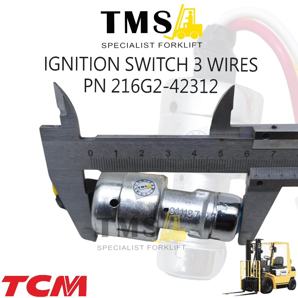 Ignition Switch Forklift kunci kontak key 3 Kabel Part Number 216G2-42312 TCM – Kunci Kontak Forklift 3 kabe; - Gambar 4